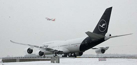 Lufthansa Boeing 747-8 im neuem Lufthansa Design erstmals in M&uuml;nchen am 08.02.2018 (&copy;Foto. Marikka-Laila Maisel)
